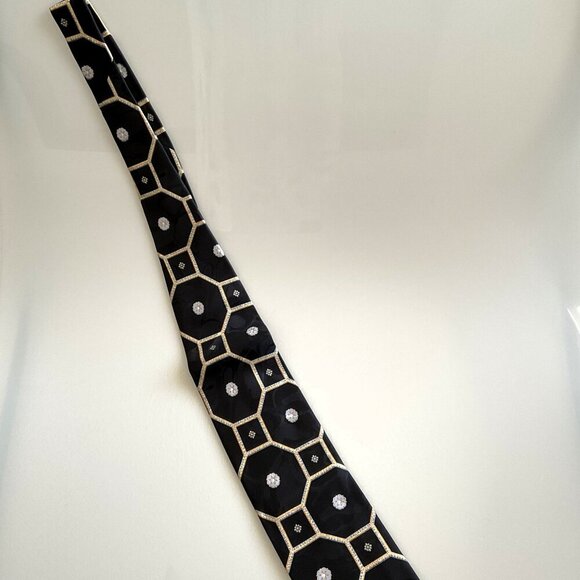 NEW VINTAGE BRIONI TIE NEIMAN MARCUS 100% SETA-SILK WITH BOX HAND MADE ITALY - Picture 8 of 14